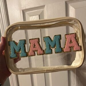 “MAMA” varsity letter pouch.